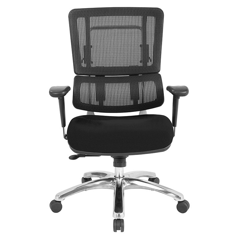 Vertical Black Mesh Back Chair